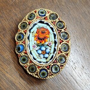 Vintage Micro-mosaic Brooch